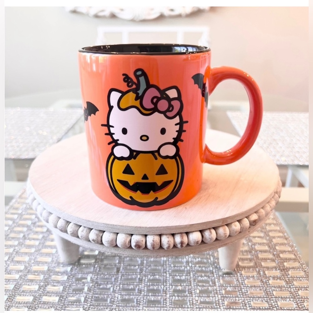 🍬🍭🕸️Hello Kitty Halloween pumpkin mug